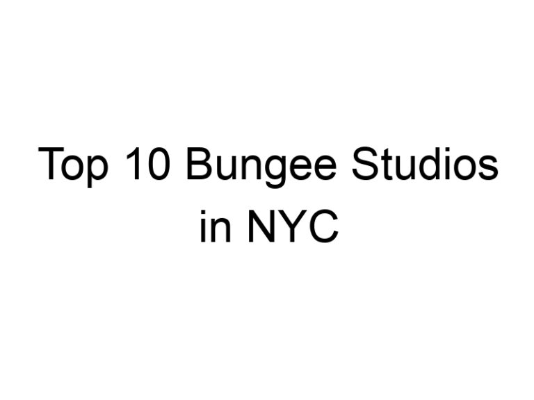 Top 10 Bungee Studios in NYC