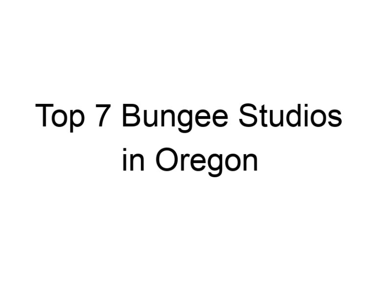 Top 7 Bungee Studios in Oregon