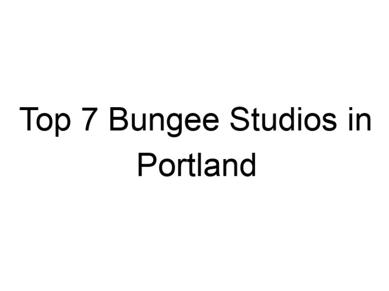 Top 7 Bungee Studios in Portland